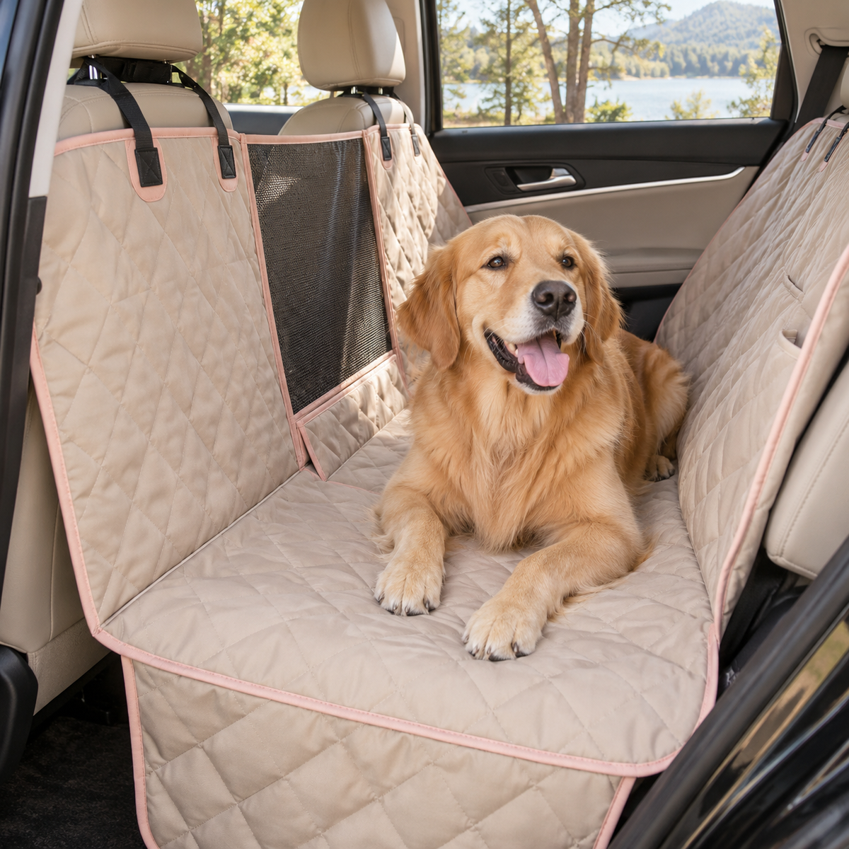 Quilted Car Pet Seat Protector