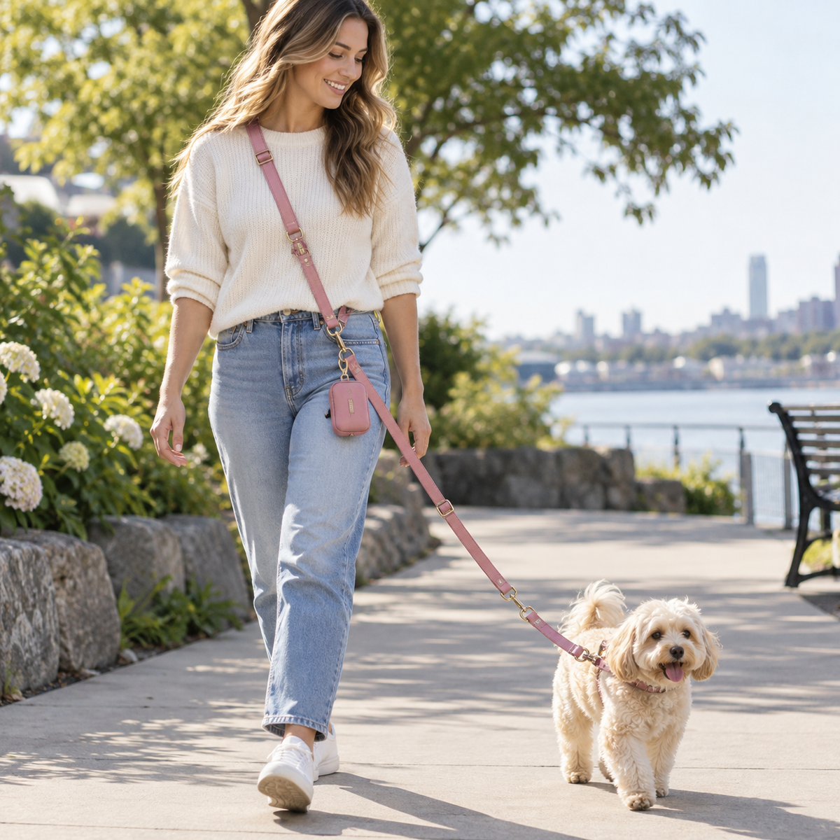 Hands-Free Crossbody Dog Leash
