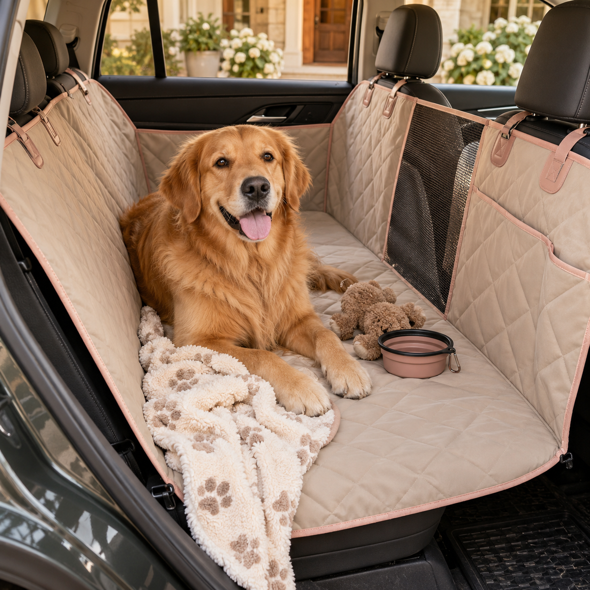 Quilted Car Pet Seat Protector