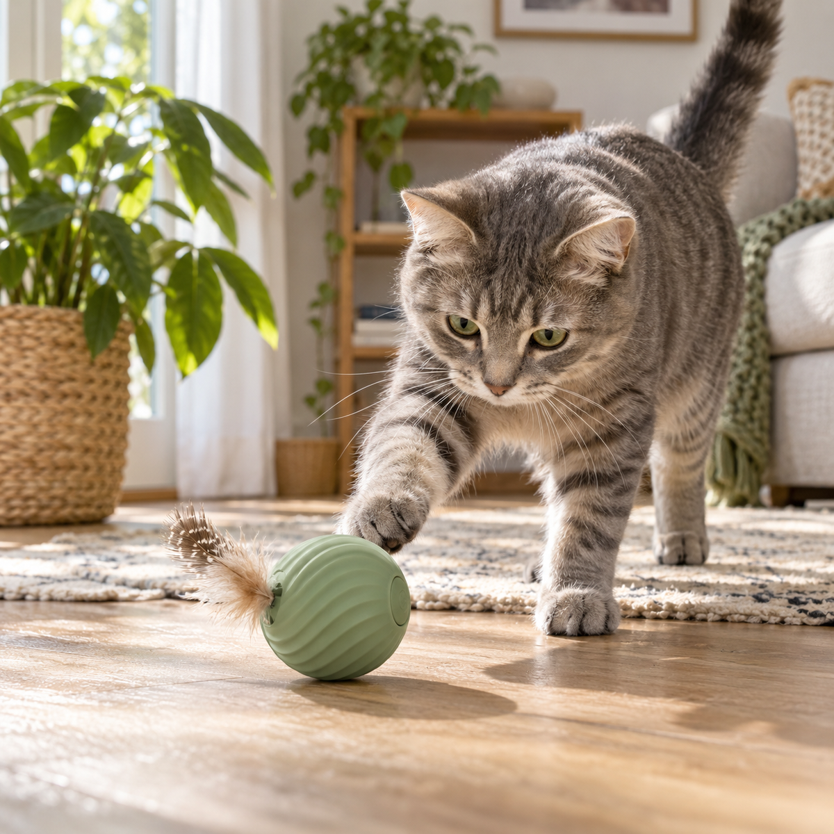 Rechargeable Interactive Cat Ball Toy