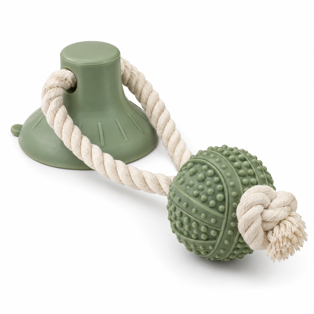 Suction-Cup Dog Tug Toy