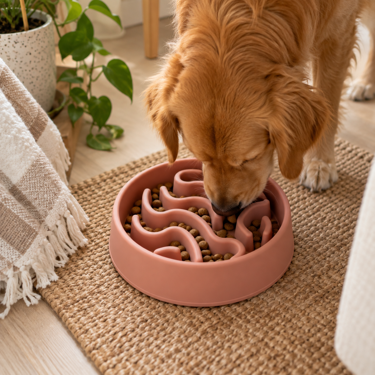 Silicone Pet Slow Feeder Bowl