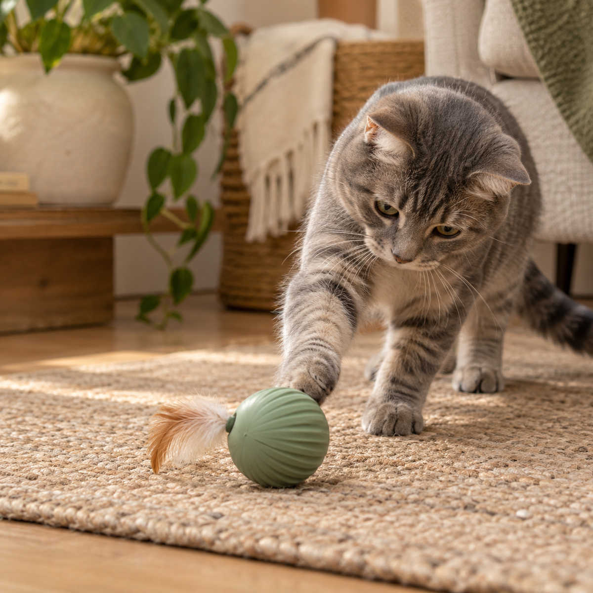 Rechargeable Interactive Cat Ball Toy