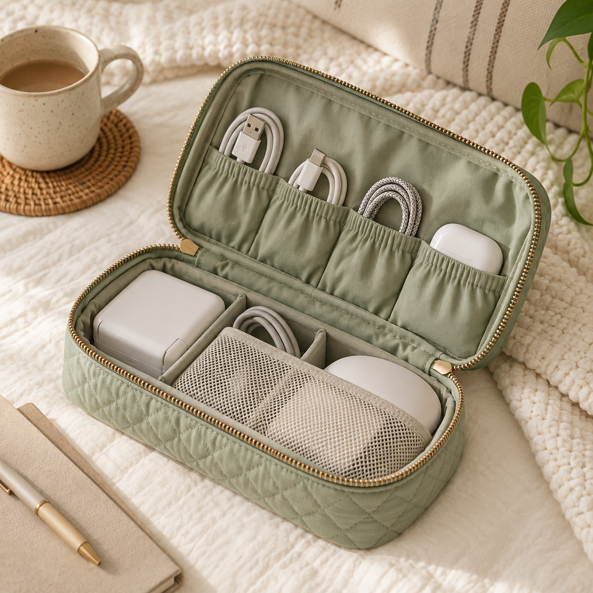 Electronics Travel Organizer Pouch
