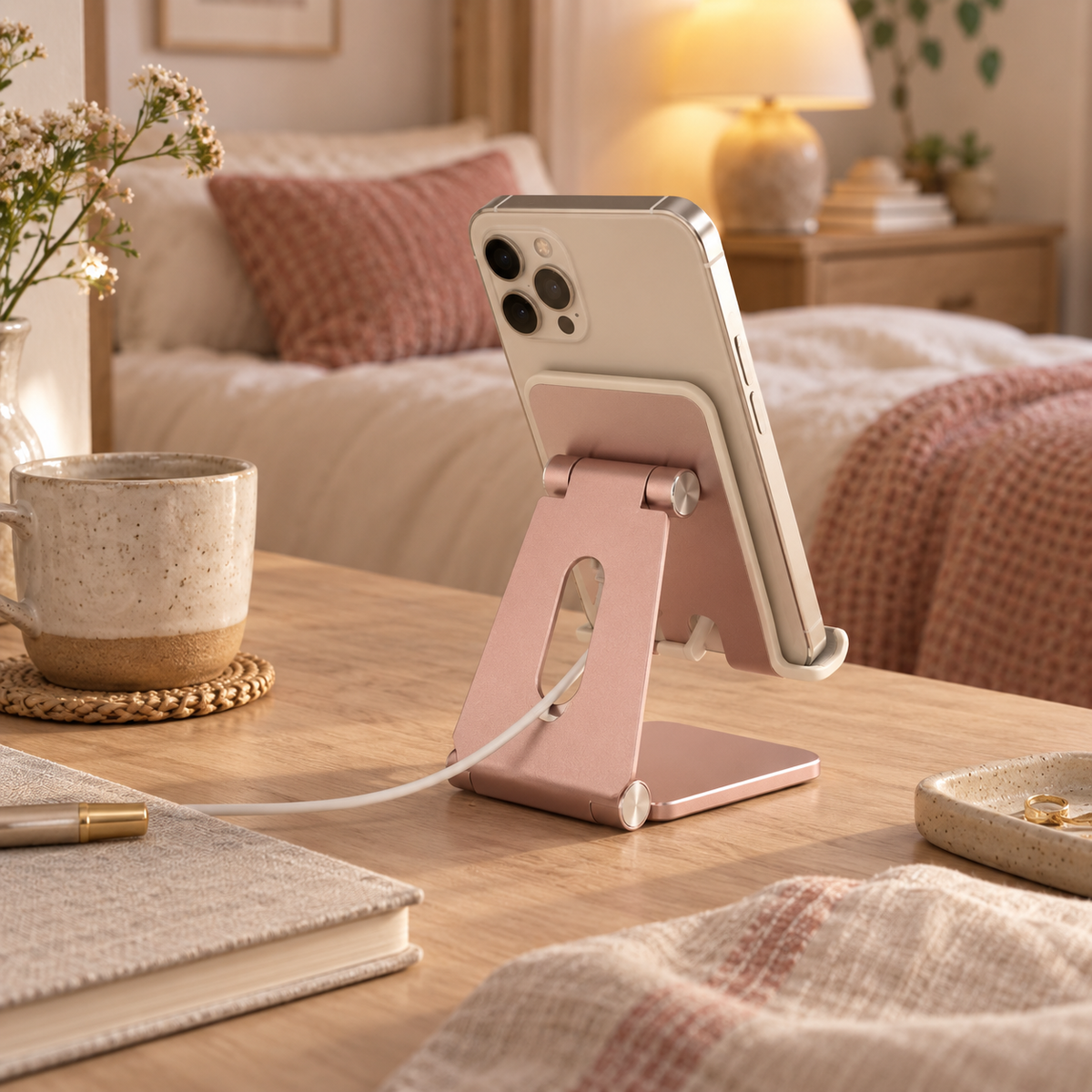Adjustable Desktop Phone Cradle